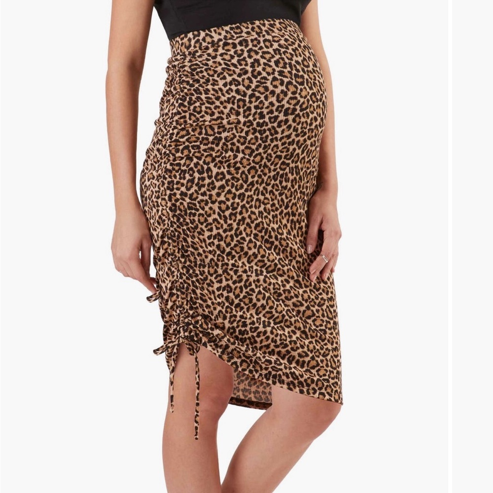 Animal Print Maternity Skirt